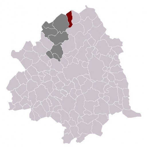 Map location of Wervicq-Sud, France