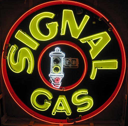 Auto themed memorabilia for auction at the Barrett-Jackson Auto Auction in Orange County, CA.