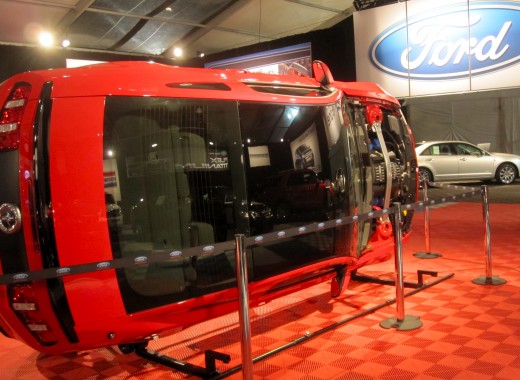 One of the cars in the Ford pavilion at the Barrett-Jackson Auto Auction in Orange County, CA.