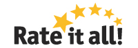 rateitall website logo. Consumer review networking site for wine, food and other consumer welfare advocacy.