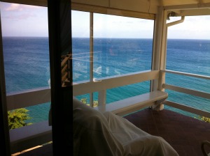 View of The Caribbean Sea From a Villa on Montserrat Island