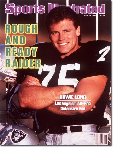 Howie Long with a mullet - Sports Illustrated Cover