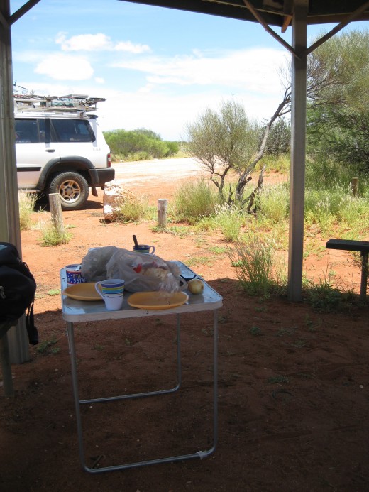 Had to get our table out