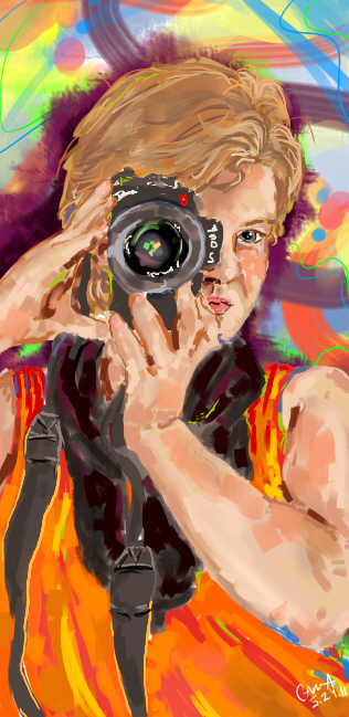 A quick drawing done of my friend Kate.