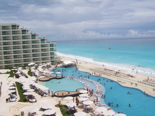 View from the room at Hard Rock Hotel Cancun Mexico