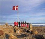 Danish Flag raising on Hans Island