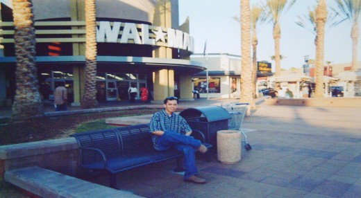 Travel Man who went ashore with other Filipino seamen @ Long Island, Los Angeles, California  (May 2003)