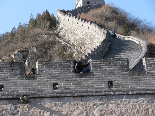 Randy on Wall of China Beijing.