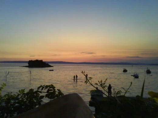 Insel Rab, Croatia - We stayed until nighttime in the restaurant. The delicious food, the perfect sunset panorama was unforgetable.