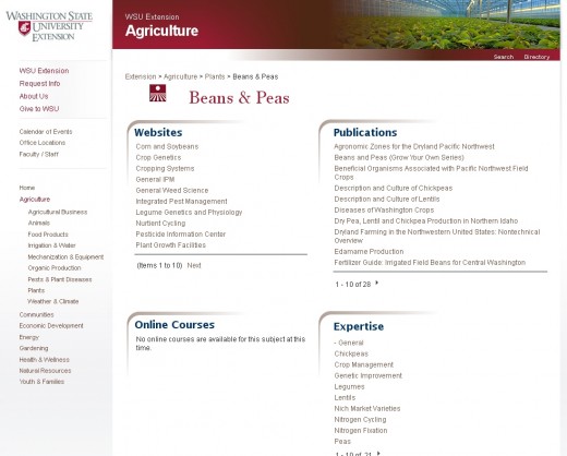 Take a pea course from WSU.