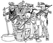 IN EARLY RURAL AMERICA, NOTHING WOULD BEAT A BAND OF RURAL MUSICIANS WHO WERE SELF-TAUGHT AND ENTERTAINED THER FRIENDS.