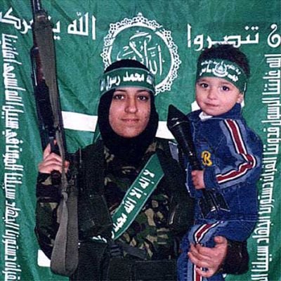 woman and child terrorists