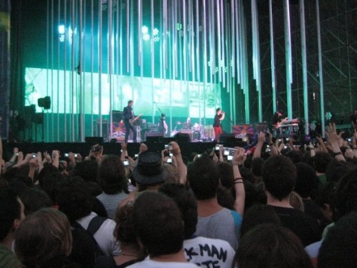 A picture I took at a Radiohead show in Barcelona in the summer of '08