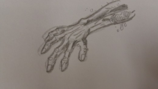 Add shadow to the Zombies arm and hand.