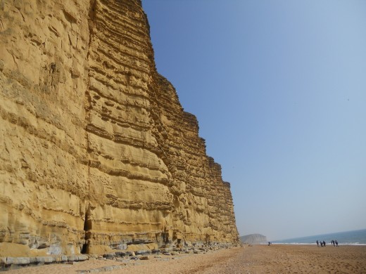 The cliffs at West Bay, Bridport, Dorset