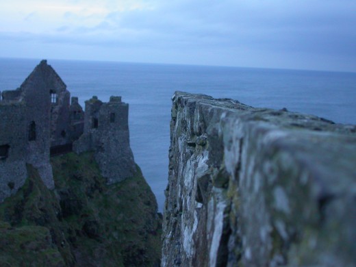 Ruins of a castle in northern Ireland.