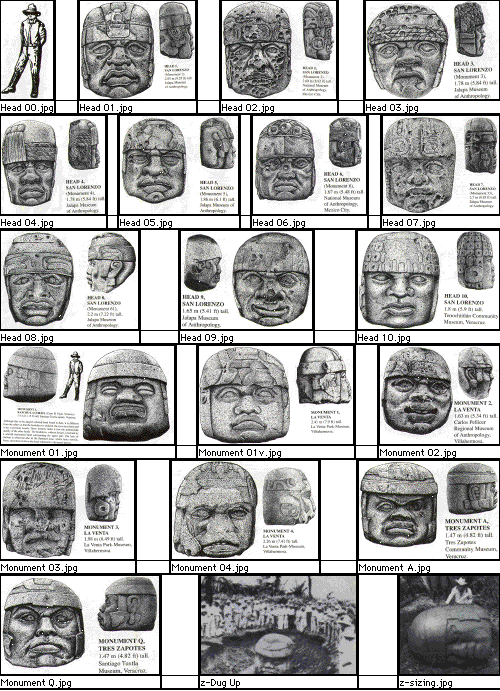 Olmec heads
