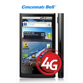 Huawei Ascend X 4G, an HSPA+14 "4G" phone for Cincinnatti Bell