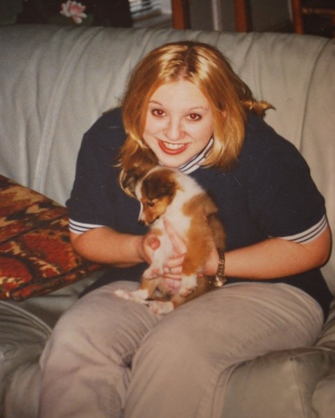 the baby in 1998 with my daughter