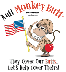Don't be a butthead-buy the powder and help our soldiers avoid monkey butt!