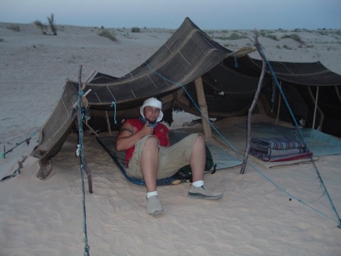 Camping in the Sahara