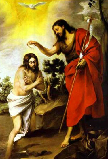 John the Baptist and Jesus - Behold the Lamb of God, which taketh away the sin of the world!" (John 1:29 KJV)