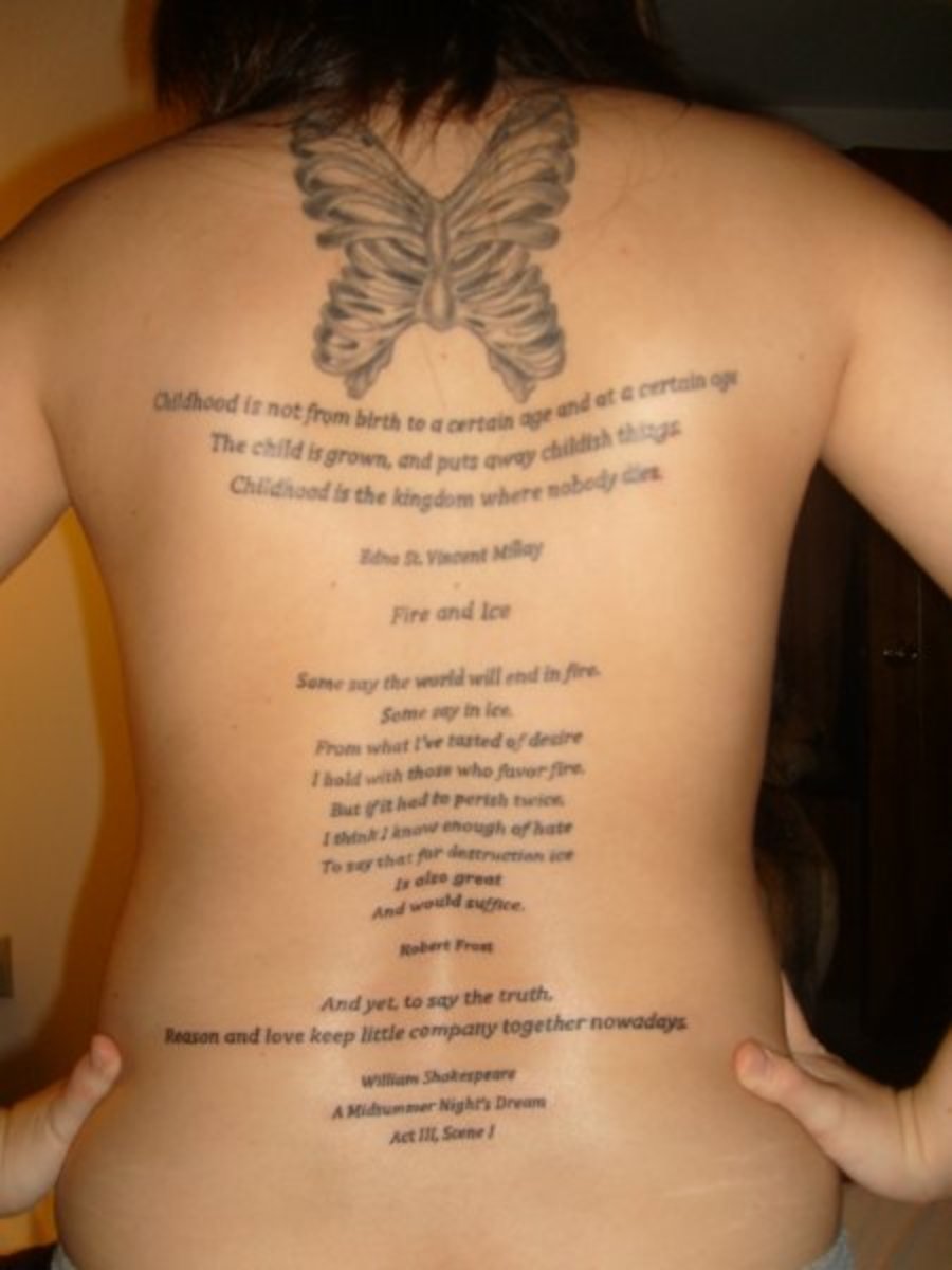 Literary Tattoo Ideas: Poem Tattoos | TatRing
