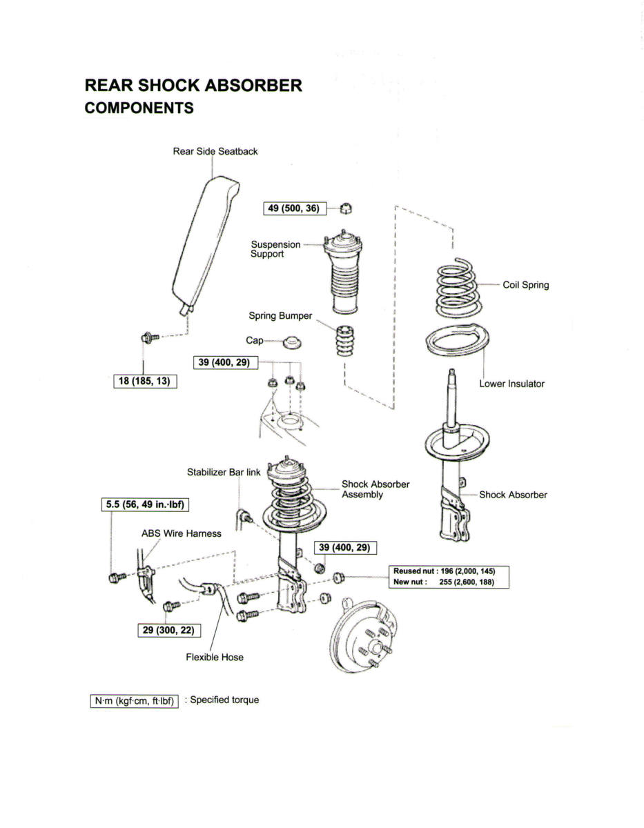Replacing the Rear Strut and/or Coil Spring on a Toyota ... toyota aurion wiring diagram manual 