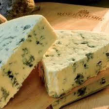 This is the type of cheese you need to avoid with the blue veins or mould running through it.