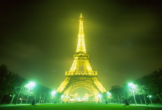 The Eiffel Tower. The best-known landmark of France