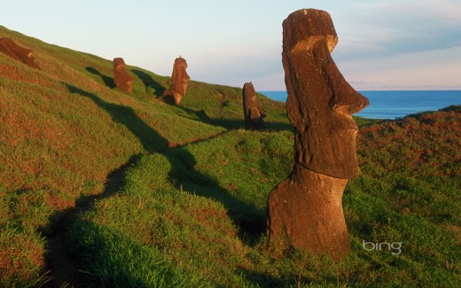 Statues at Easter Island