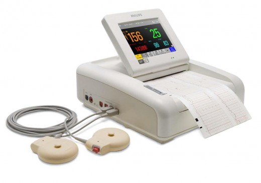 Philips Avalon Fetal Monitor FM-30 with Smart Transducers - Toco M2734A, Toco+ M2735A & Ultrasound M2736A