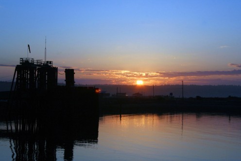 Ft. Casey Ferry terminal - early sunrise Ferry takes you to Port Townsend & Olympic Peninsula