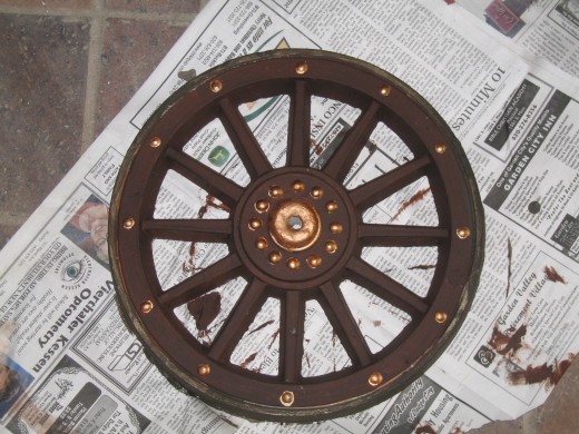 The completed Cart Wheel!!