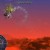 Using the mace to pull apart a worm holding up the enemy platforms. Using the mace to pull apart a worm holding up the enemy platforms.