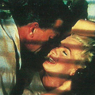 Marilyn Monroe teases Joseph Cotton to death in "Niagra".