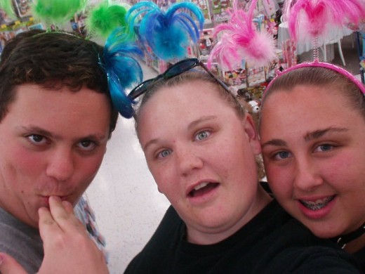 Jason, Me, and Becca on one of our many crazy nights
