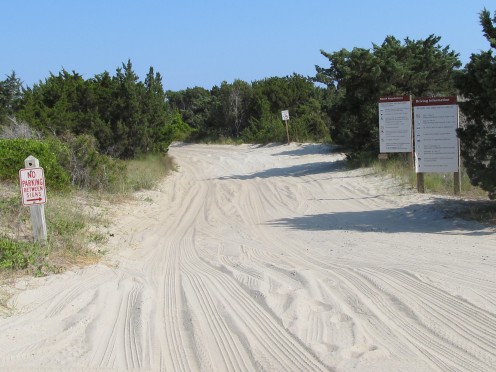 Ramp 67 access to Ocracoke Beach