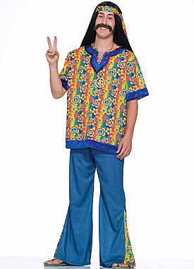 Adult Plus Far Out Man Costume