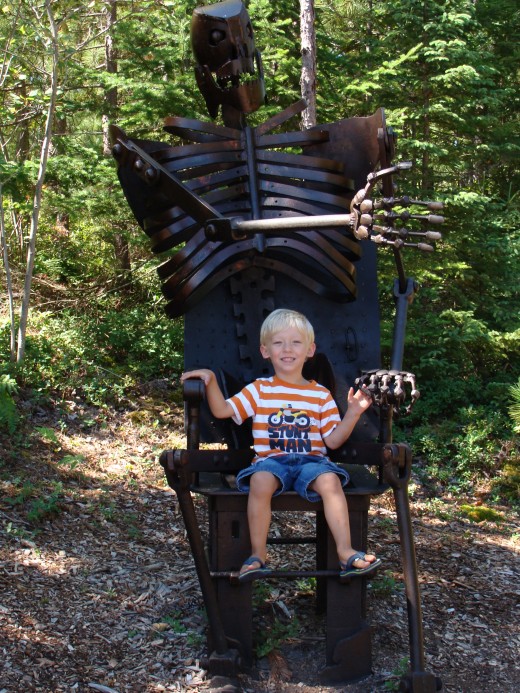 Skeleton chair.