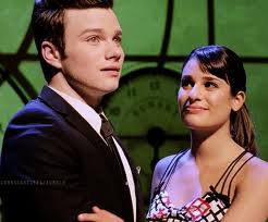 Rachel and Kurt on the Wicked stage performing No Good.