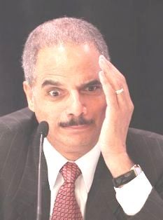 This is crazy corrupt man Eric Holder in case someone did not know who he was.