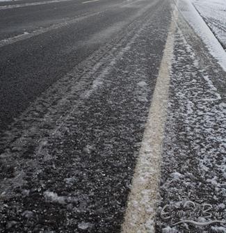 Drive carefully on icy roads.