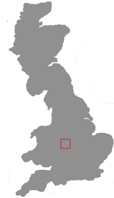 Map location of Birmingham, England