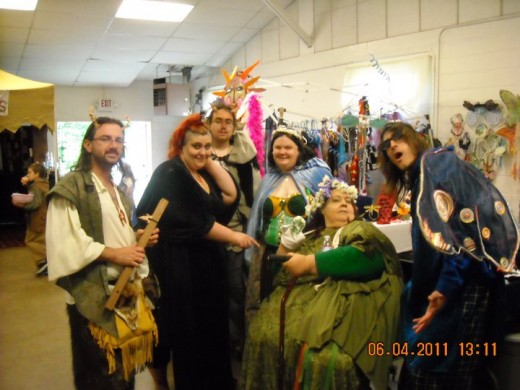 Shawn, Morganna, Daniel, Me, Linda, and David at the 2011 Celtic Midsummer Faerie Festival