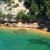The beautiful blue green shoreline at the bottom of Miners Castle. The beautiful blue green shoreline at the bottom of Miners Castle.