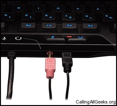 Logitech Gaming Keyboard G110 USB and Headphones connector