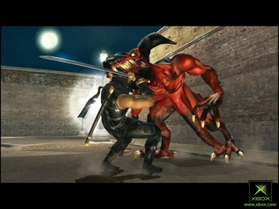 Ryu Hayubasa versus Demons in 360's Ninja Gaiden