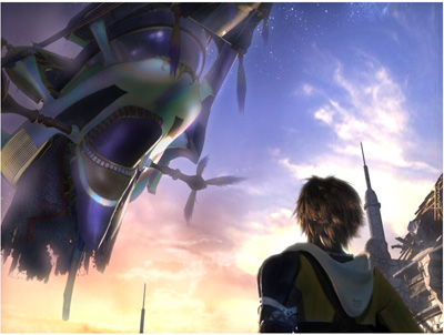 Tidus and Airship From FFX