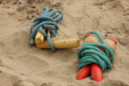 Jump ropes pose a serious danger to active toddlers.